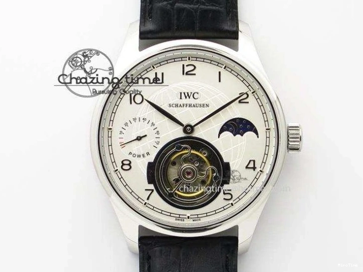 MIROTIME 0318 Portuguese Real PR Real Annual Calendar RG IW503504 YLF 1:1 Best Edition White Dial On Leather Strap A TimelessDesign 7242